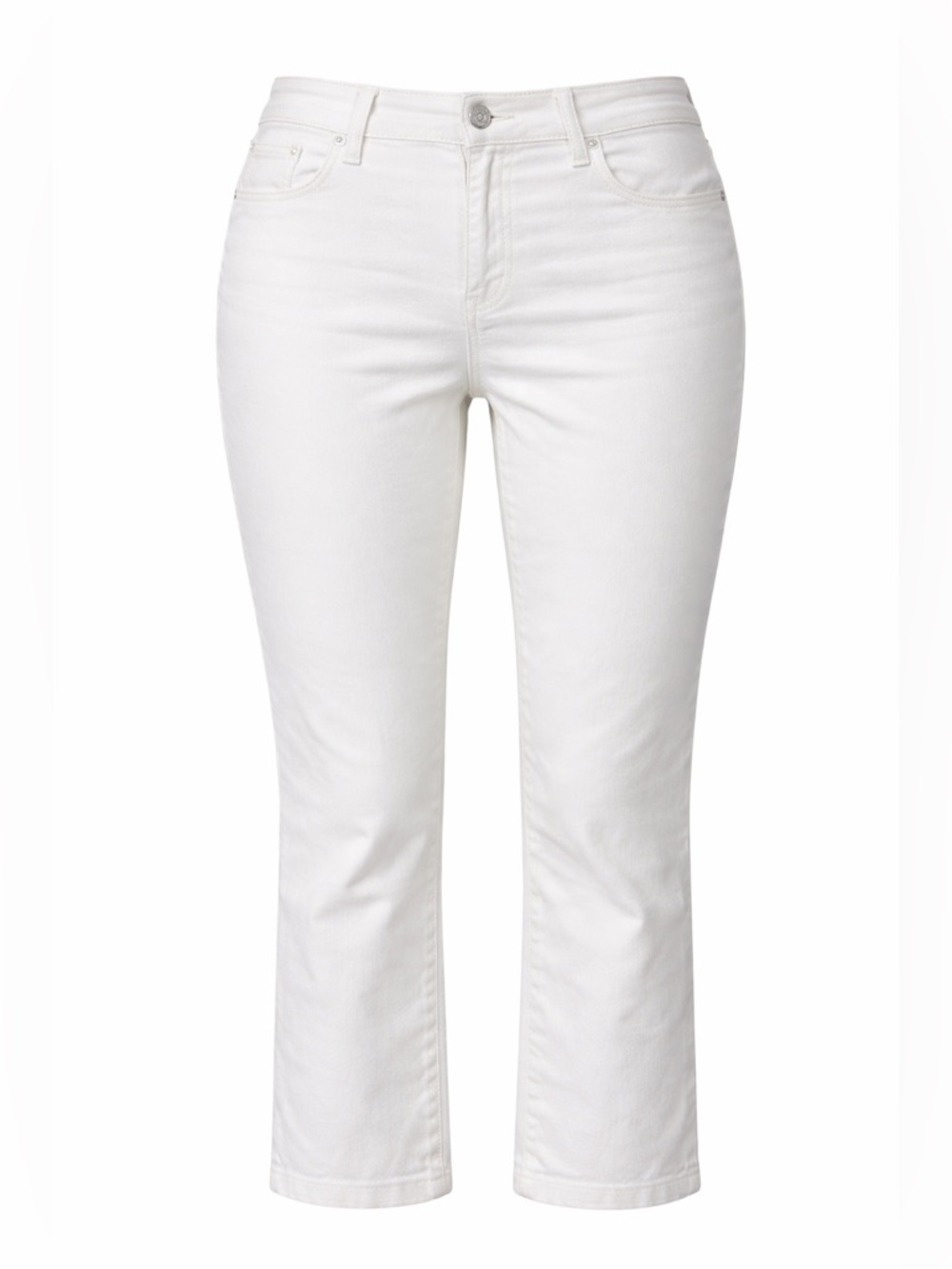 Tory Burch White Cropped Bootcut Jeans 32